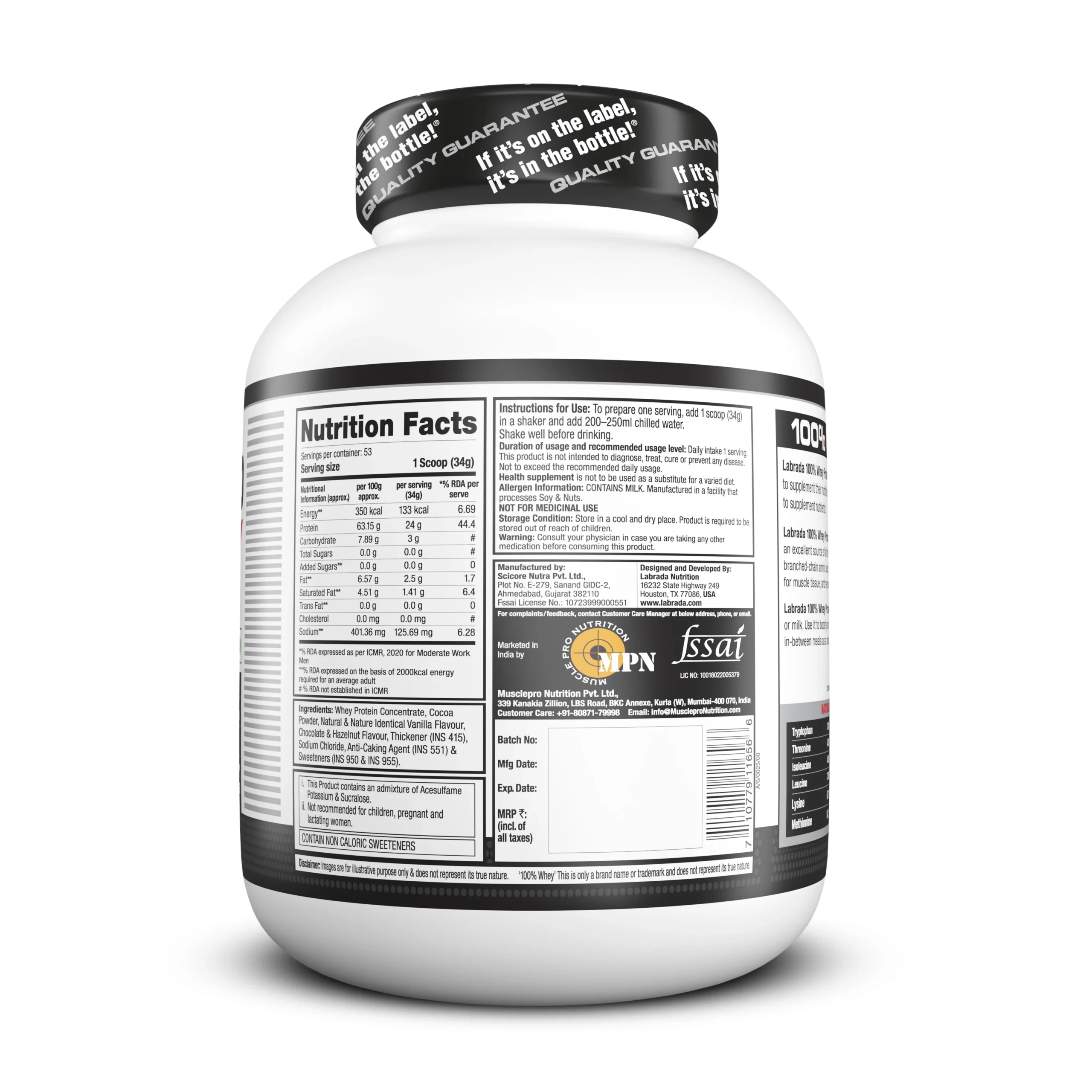 Labrada 100% Whey - Image 3